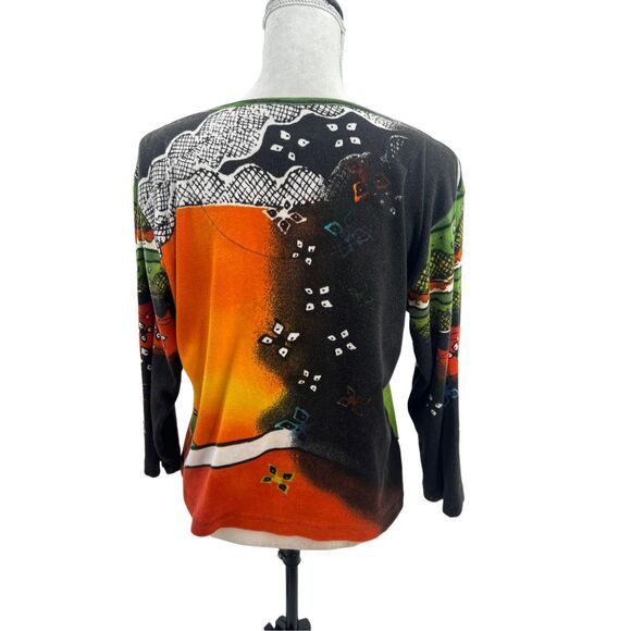 Chico’s cotton embroidering top details - Picture 4 of 11